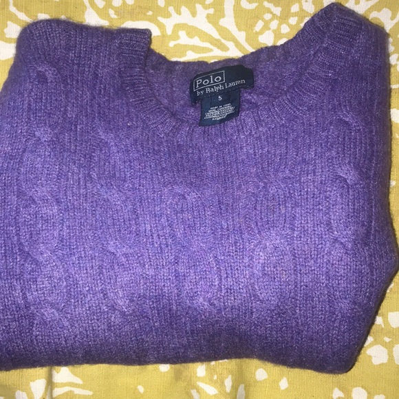 Ralph Lauren purple sweater / boys size 5 - Picture 5 of 8